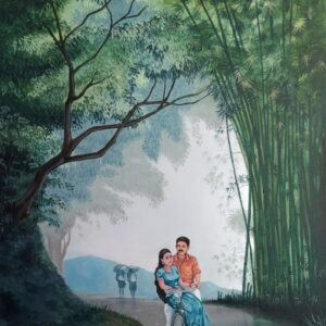 LOVERS ON BICYCLE- VINTAGE KERALA