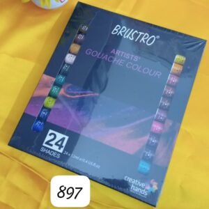 ARTIST GOUACHE COLOUR 24 SHADES 24 X 12ML BRUSTRO
