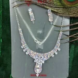 Silver Colour stone Necklace