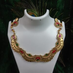 Kash Mala With Lotus Design-With Studs