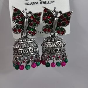 Jimuki Metal Jhumki Earring Butterfly